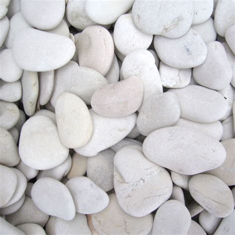 White Pebble Medium Bernies Rock And Garden