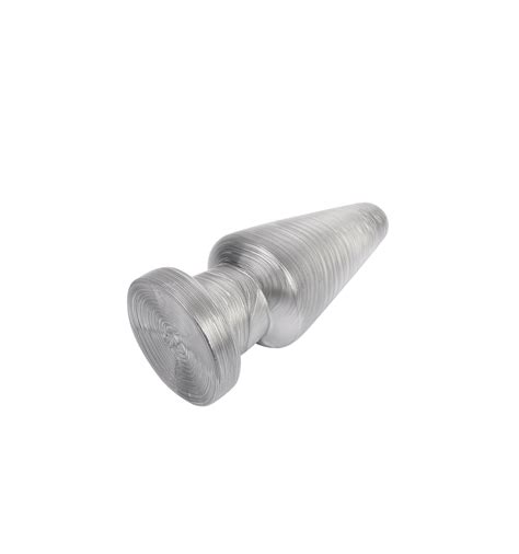 Plug Anal Extra Large Bump Silver L 17 Ø 7 5 cm