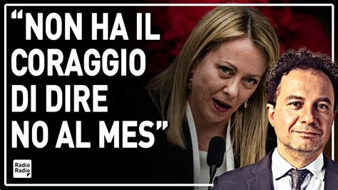 Meloni Accusa Conte Sul Mes Geraci Per Non Parla Dei Messaggi