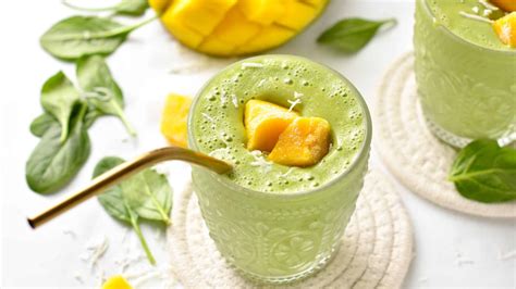 Mango Spinach Smoothie The Conscious Plant Kitchen