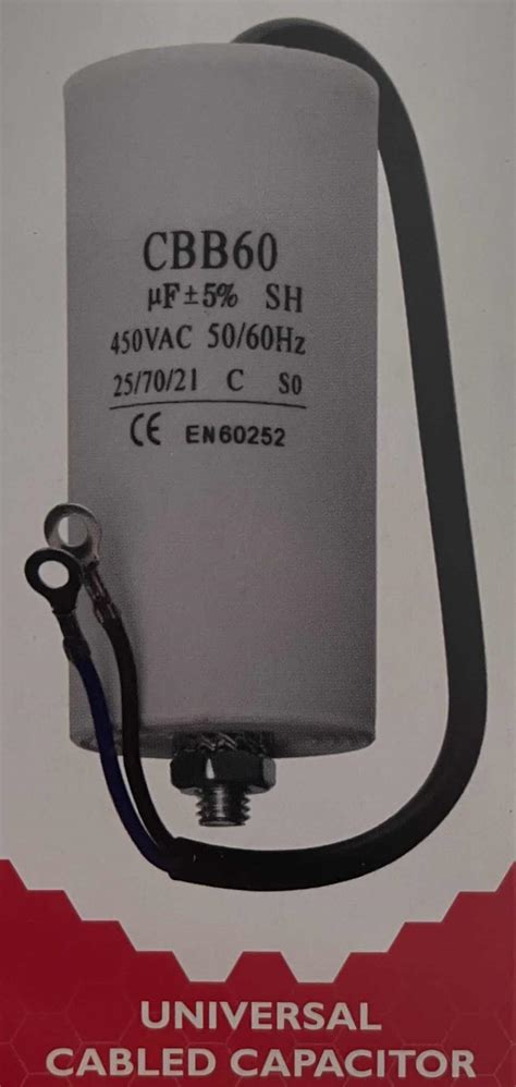 20uF Motor Run Capacitors Twin Lead 240v 450v CBB60