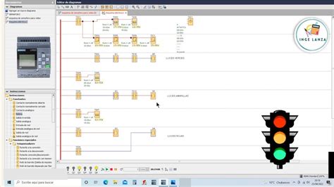 semaforo completo en logo práctica 8 YouTube