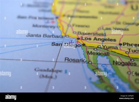 San Diego Map Hi Res Stock Photography And Images Alamy