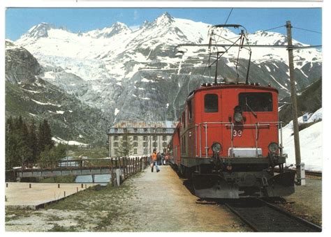 Ansichtskarte Gletsch Bahnhof Mit Rhonegletscher Kaufen Auf Ricardo