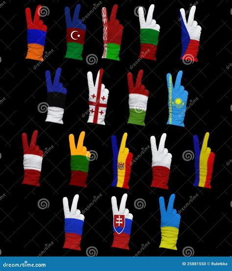 Flags Of Eastern Europe Royalty-Free Stock Image | CartoonDealer.com ...