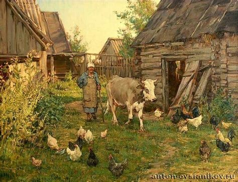 Pin by Таня Московая. on Пейзаж | Farm paintings, Farm art, Farm pictures