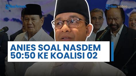 Surya Paloh Sebut 50 50 Kemungkinan NasDem Gabung Koalisi Prabowo