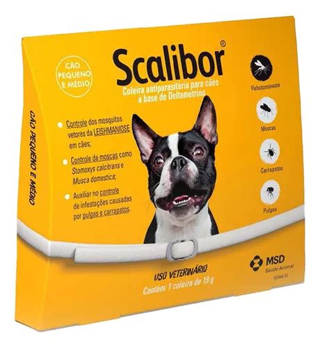 Collar Antiparasitario Para Pulga MSD Scalibor Cachorro Coleira