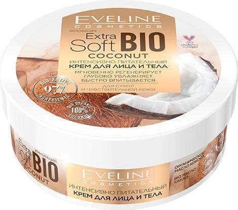 Крем для лица и тела Eveline Extra Soft Bio Coconut интенсивно ...