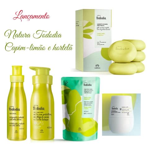 Natura Tododia Linha completa capim limão e hortelã natura Shopee Brasil