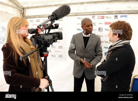 Former Aston Villa Player Ian Taylor Centre Is Interviewed By The