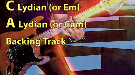 C Lydian A Lydian Mode Guitar Backing Track Rock Ambient YouTube