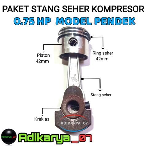 Jual Paket Seher Mm Piston Stang Kompresor Angin Portable Hp