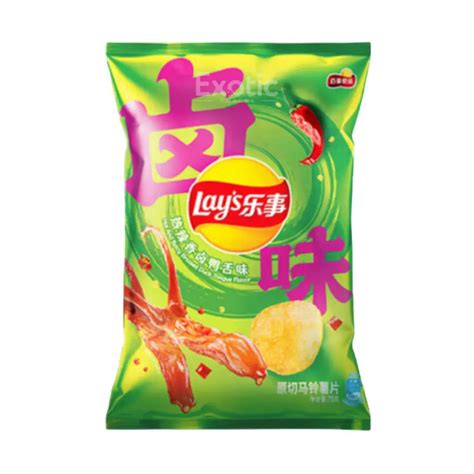 Lays Hot And Spicy Braised Duck Tongue Flavor Potato Chips 60gdefault