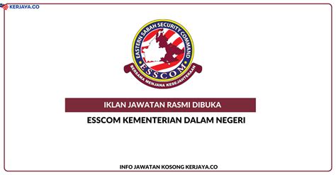 ESSCOM Kementerian Dalam Negeri Personel MySTEP KERJAYA