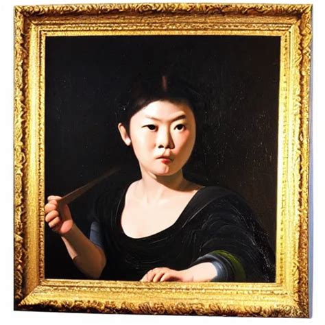 Jakie Chan Portrait In Medusa By Caravaggio Style Stable Diffusion