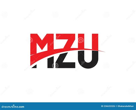 MZU Letter Initial Logo Design Vector Illustration Stock Vector ...