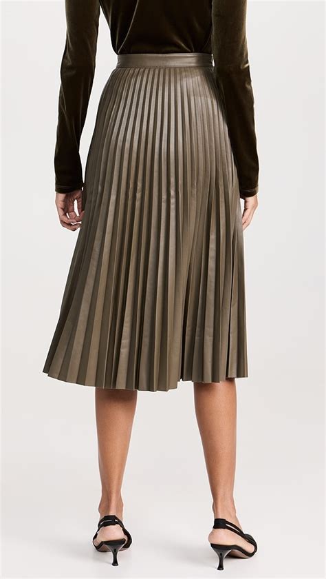 Proenza Schouler White Label Faux Leather Pleated Skirt Shopbop