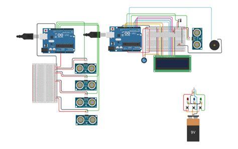 Circuit Design Sensor De Distância Projeto Tinkercad