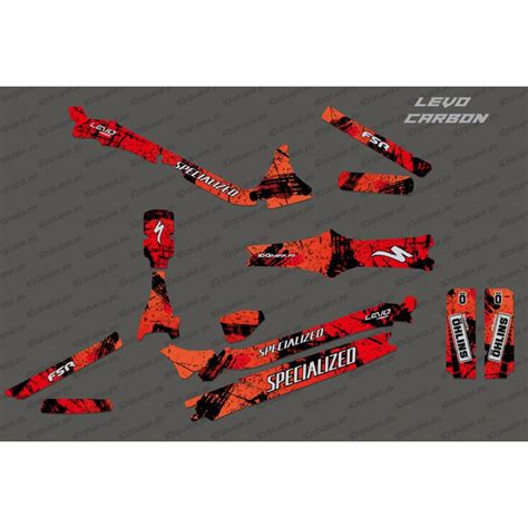 Kit Deco Brush Edition Full Red Specialized Levo Carbon