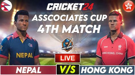 Live Nepal Vs Hong Kong Th Match Associates Cup In Cricket Nep