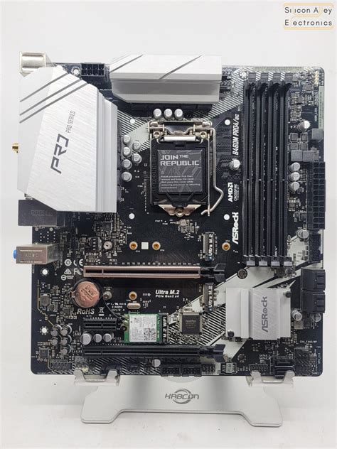 ASRock B460M Pro4/ac Intel LGA 1200 DDR4 Micro ATX Motherboard ...