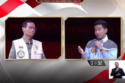 Momen Gibran Minta Maaf Ke Mahfud MD Di Tengah Debat Mohon Maaf Jika