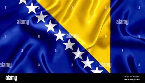 Flag of Bosnia and Herzegovina Stock Photo - Alamy