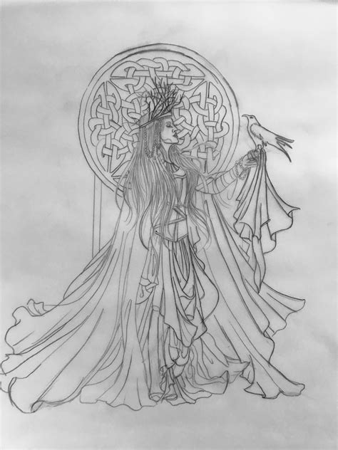 The Morrigan Study From The Celtic Goddess Collection By Lee Anne Seed