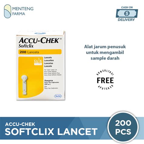 Accu Chek Softclix Lancets Jarum Lancet Sekali Pakai Lazada