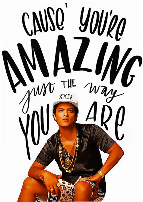 Bruno Mars Just The Way You Are Digital Art By Tocco Rebecca Pixels