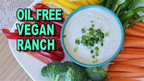 Vegan Oil Free Ranch Dressing Easy Make At Home Recipe Gluten Free Soy Free Youtube