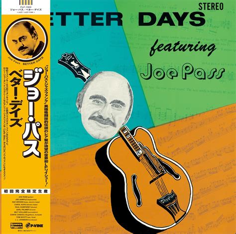 Joe Pass Better Days Vinyl Records Singapore Buy Online The Analog Vault