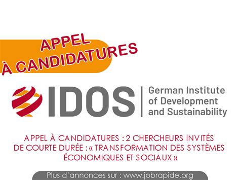 L Institut allemand pour le développement et la durabilité IDOS lance