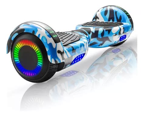 Patineta Electrica Hoverboard Bluetooth Led Honey Whale Z1 Color Azul