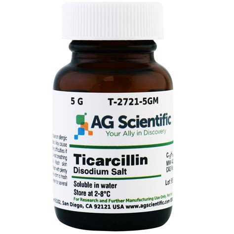 T-2721-5GM - Ticarcillin Disodium Salt, 5 G