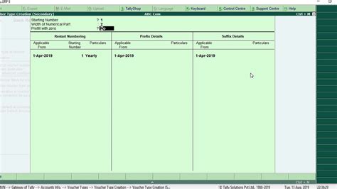 How To Create Voucher Types In Tally Erp9 Youtube