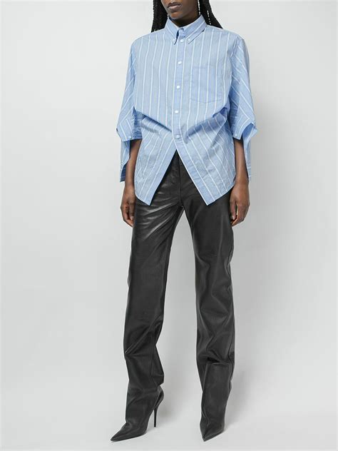 Balenciaga Swing Twisted Poplin Shirt Balenciaga