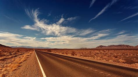 road, nevada, clouds, bird, landscape, highlands, desert, blue | Piqsels