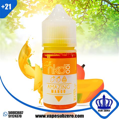 Naked Amazing Mango Salt Nicotine 30 Ml Vape Subzero