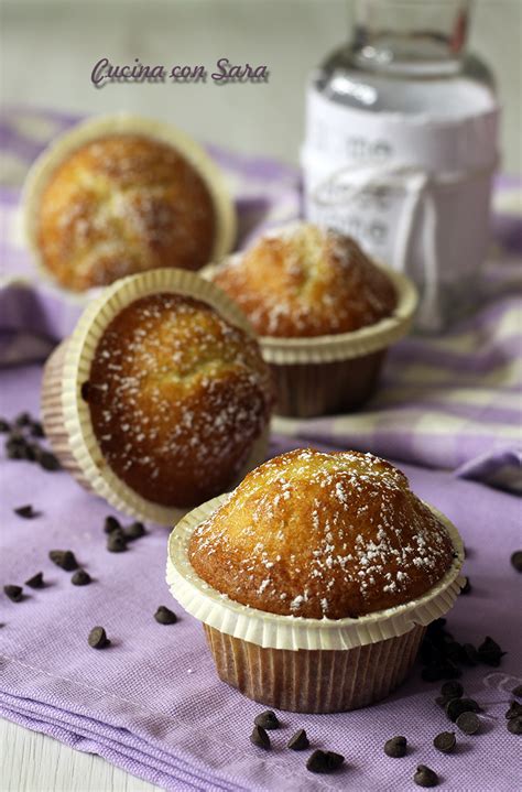 Muffin Senza Burro Con Gocce Di Cioccolato Fondente