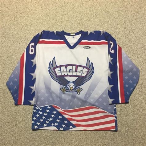 American Eagles Jersey 62 Sold Hockey Jerseys Sidelineswap