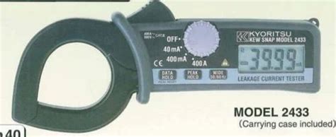 Plastic Digital AC Leakage Current Tester at ₹ 18000 in New Delhi | ID: 10790891430