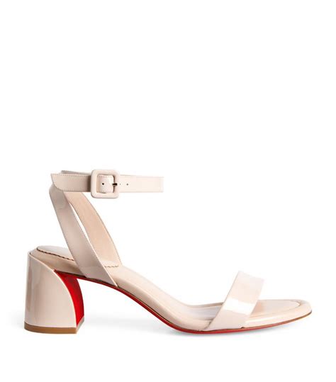 Christian Louboutin Miss Sabina Patent Leather Sandals Red