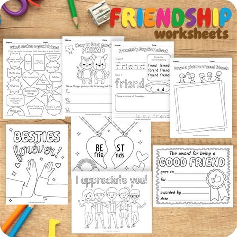 Friendship Worksheets Coloring Pages Mrs Merry Worksheets Library