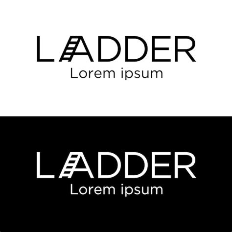 Premium Vector Simple Ladder Logo Design