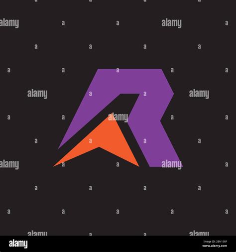 Initial Letter Ra Logo Or Ar Logo Vector Design Template Stock Vector