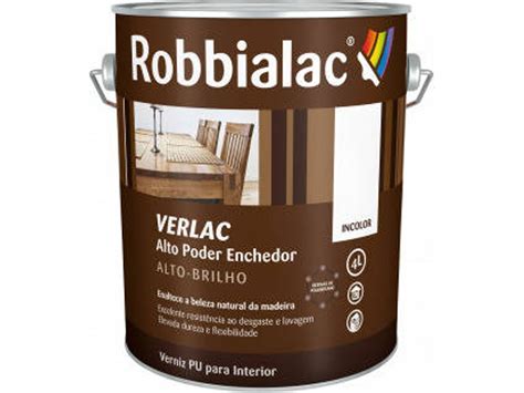 Verniz De Poliuretanos Robbialac Verlac Interior Alto Brilho Incolor