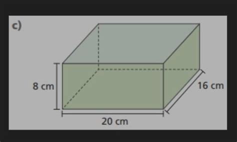 Calcule O Volume Do Bloco Retangular Representado A Seguir Brainly