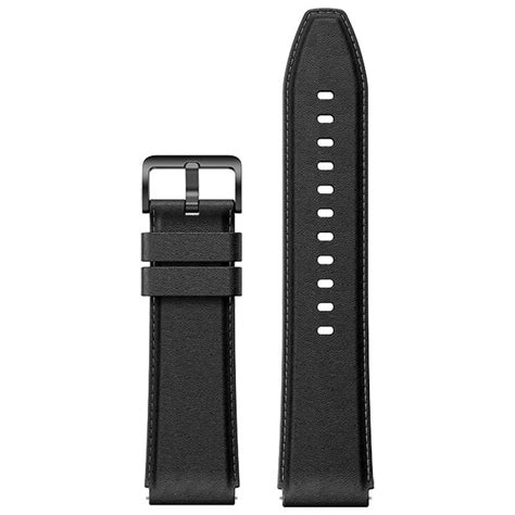 Kаишка Xiaomi за Mi Watch S1, Кожена, Черна - eMAG.bg